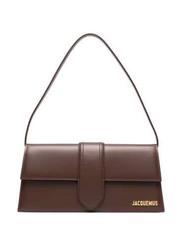 JACQUEMUS - Borsa a spalla 'Le Bambino Long' in pelle marrone