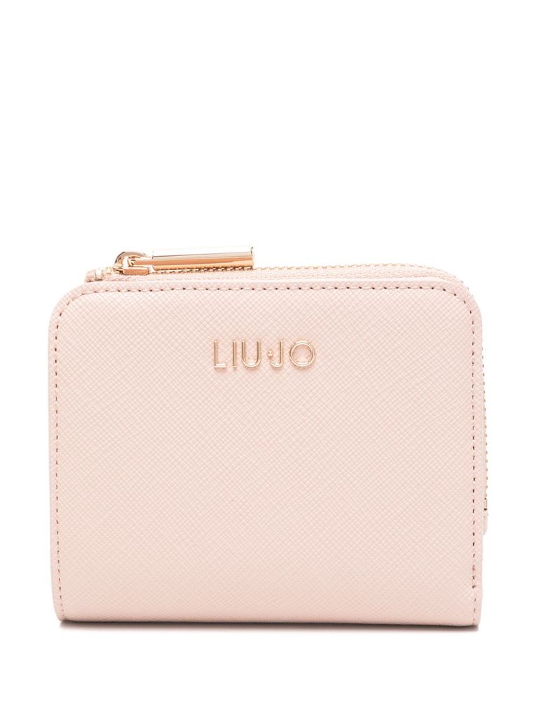Liu •jo Wallet In Pink Faux Leather With Logo In Pink