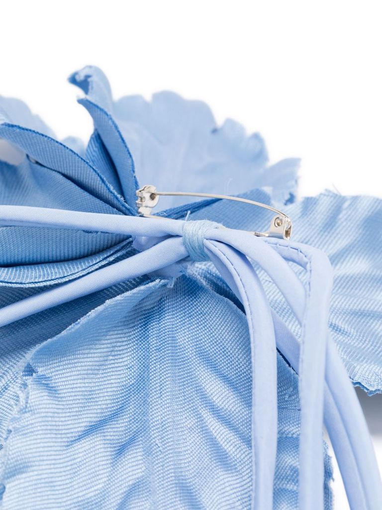 Liu •jo Light Blue Brooch With Flower In Blue