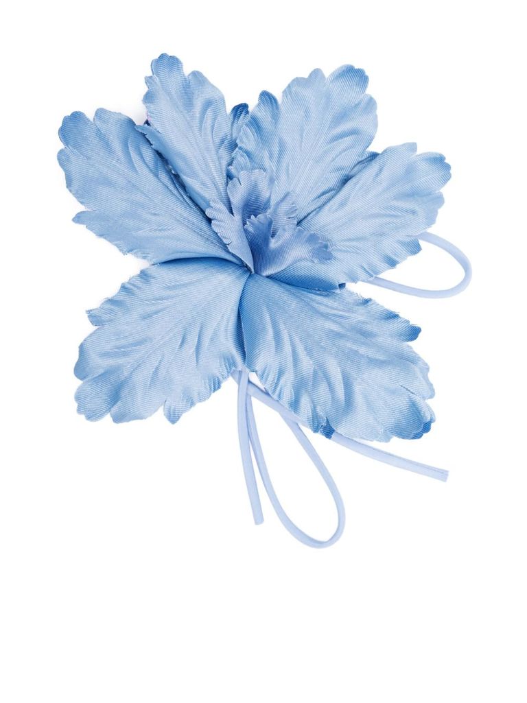 Liu •jo Light Blue Brooch With Flower In Blue