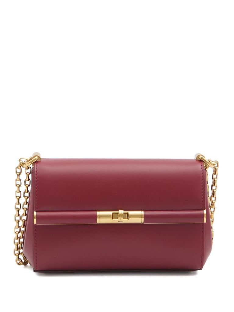 DOLCE & GABBANA CALF LEATHER SHOULDER BAG 'CITY MINI MARLENE' IN RED