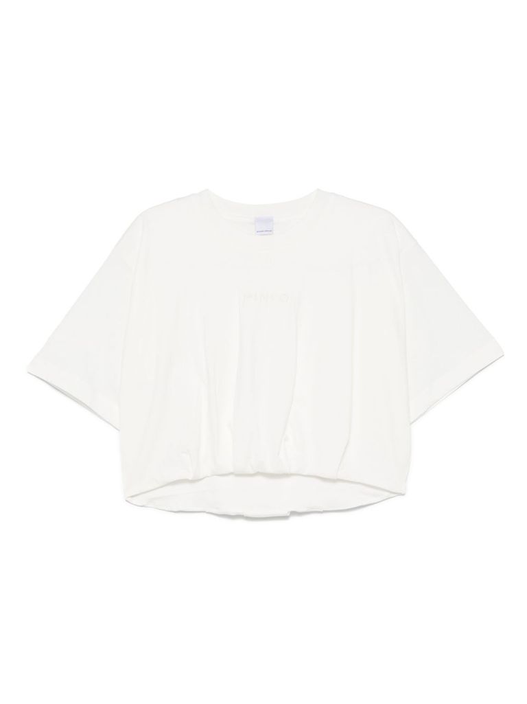 PINKO COTTON 'TORRONE' T-SHIRT IN WHITE