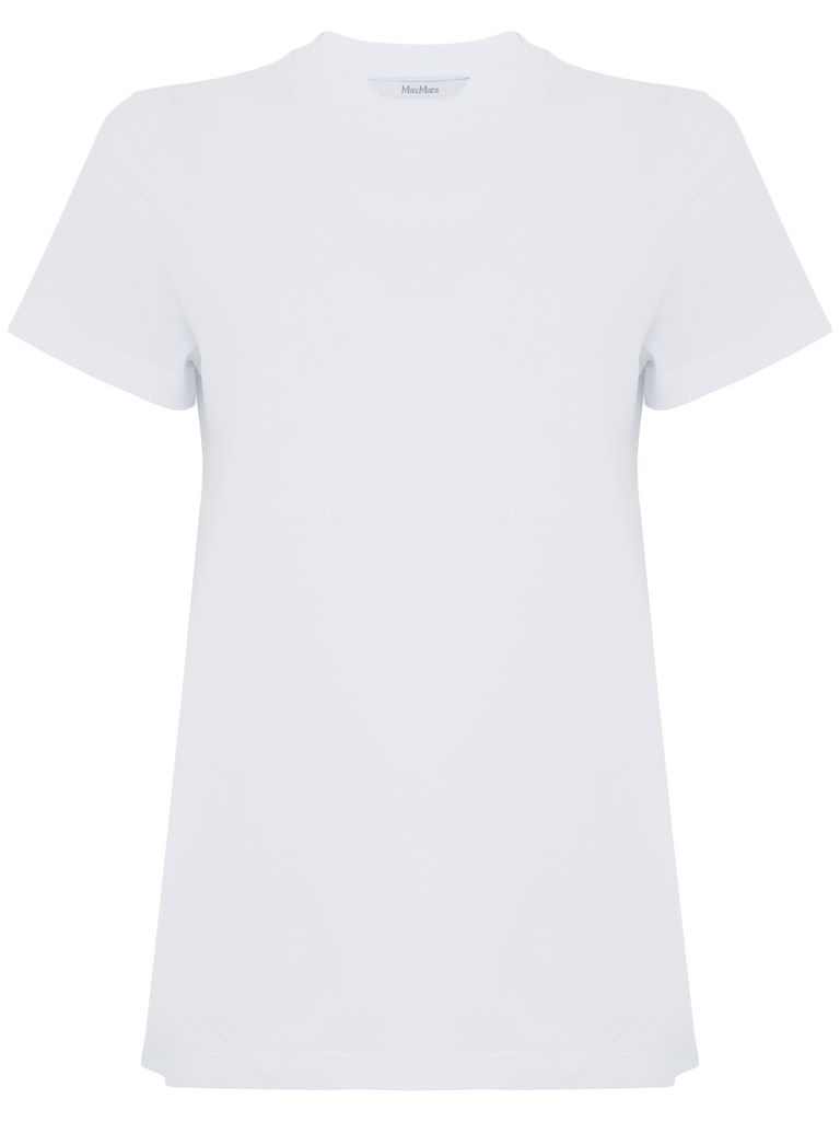 Max Mara Cotton T-shirt In White In White