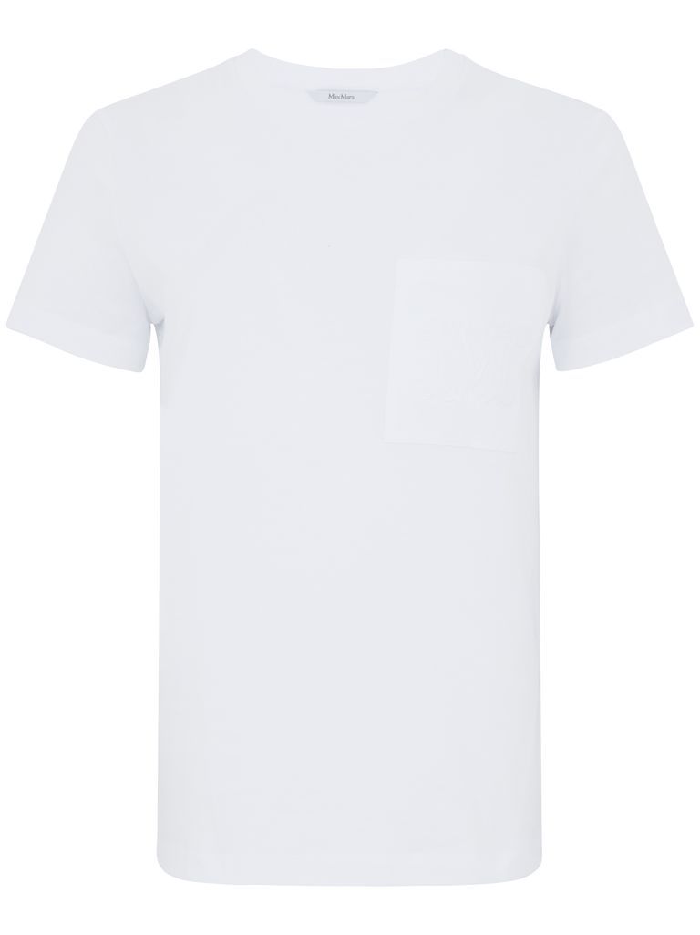 Max Mara M Monogram Cotton Jersey T-shirt Clothing In White
