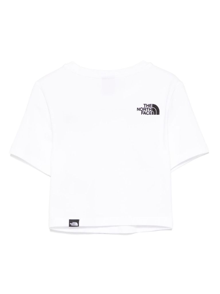THE NORTH FACE COTTON T-SHIRT IN WHITE WITH LOGO
