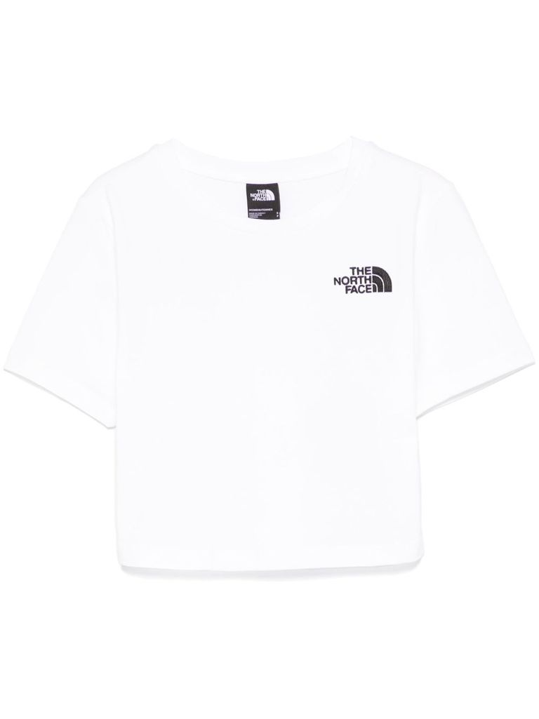 Shop The North Face Cotton T-shirt In White With Logo