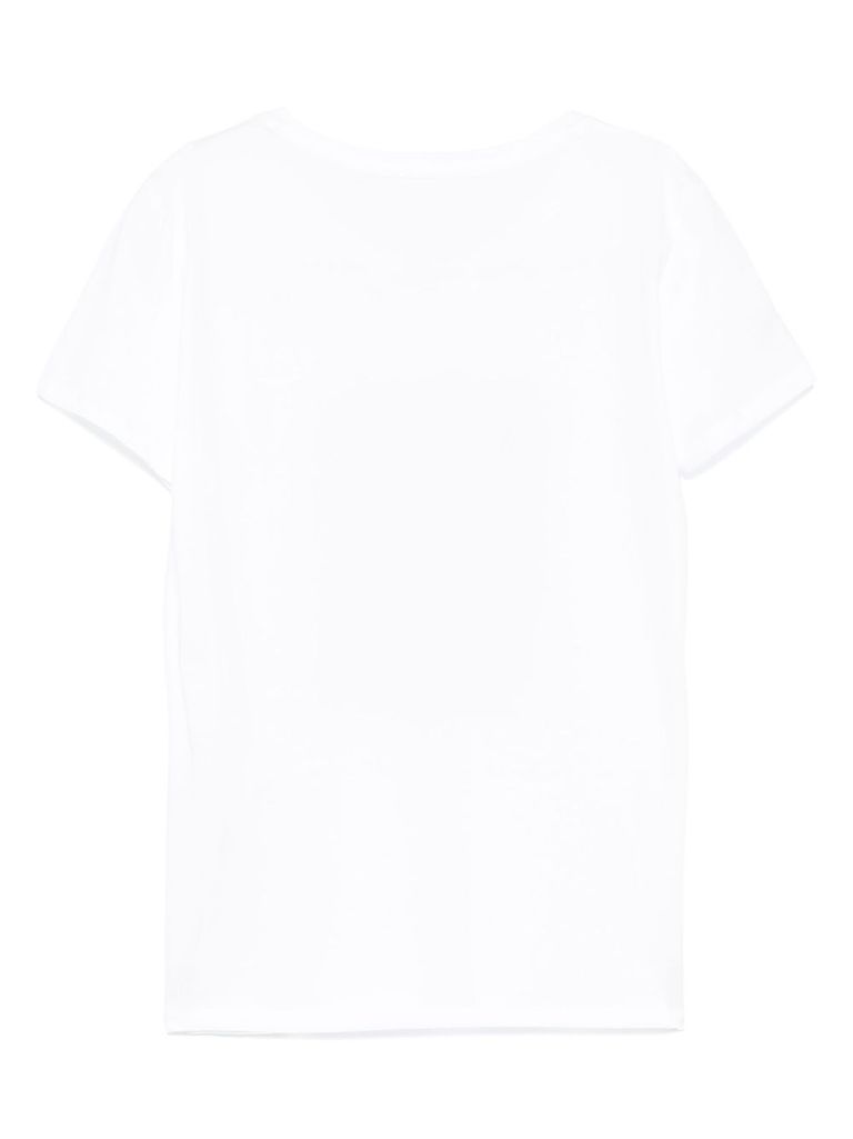 Liu •jo Liu Jo Graphic Printed Embellished T In White