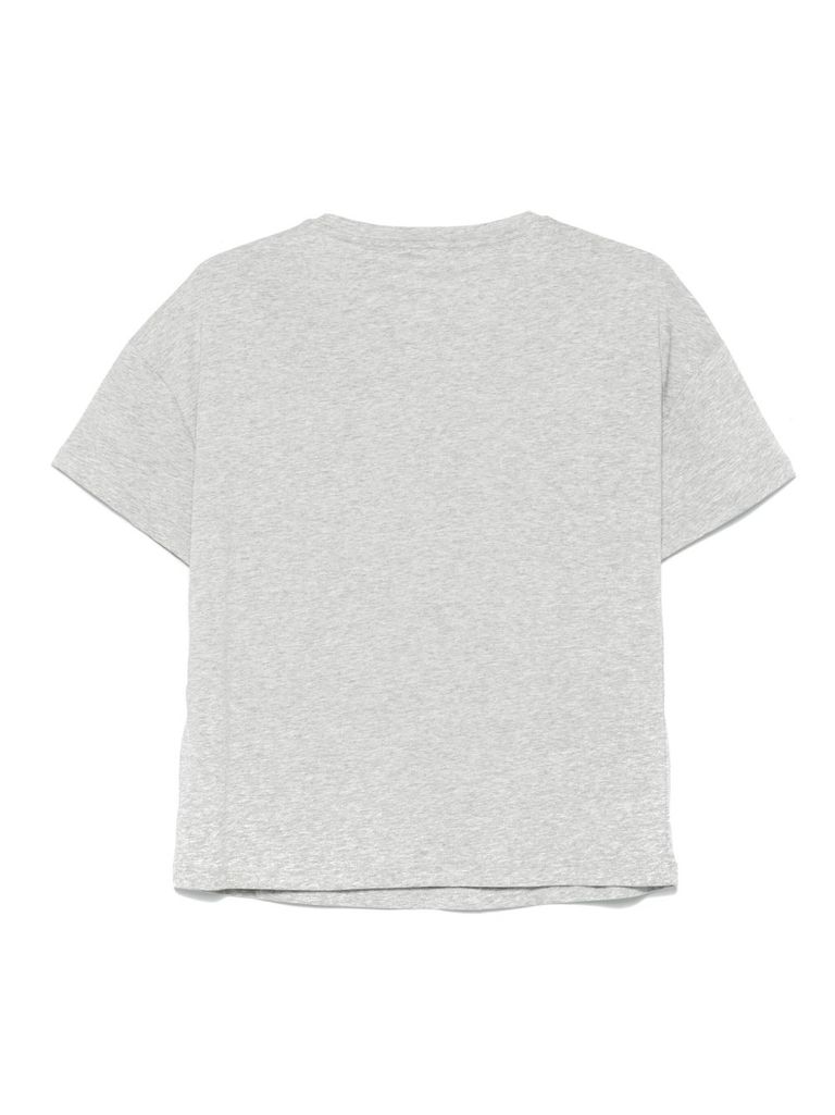 Liu •jo Cotton T-shirt In Grey In Grey
