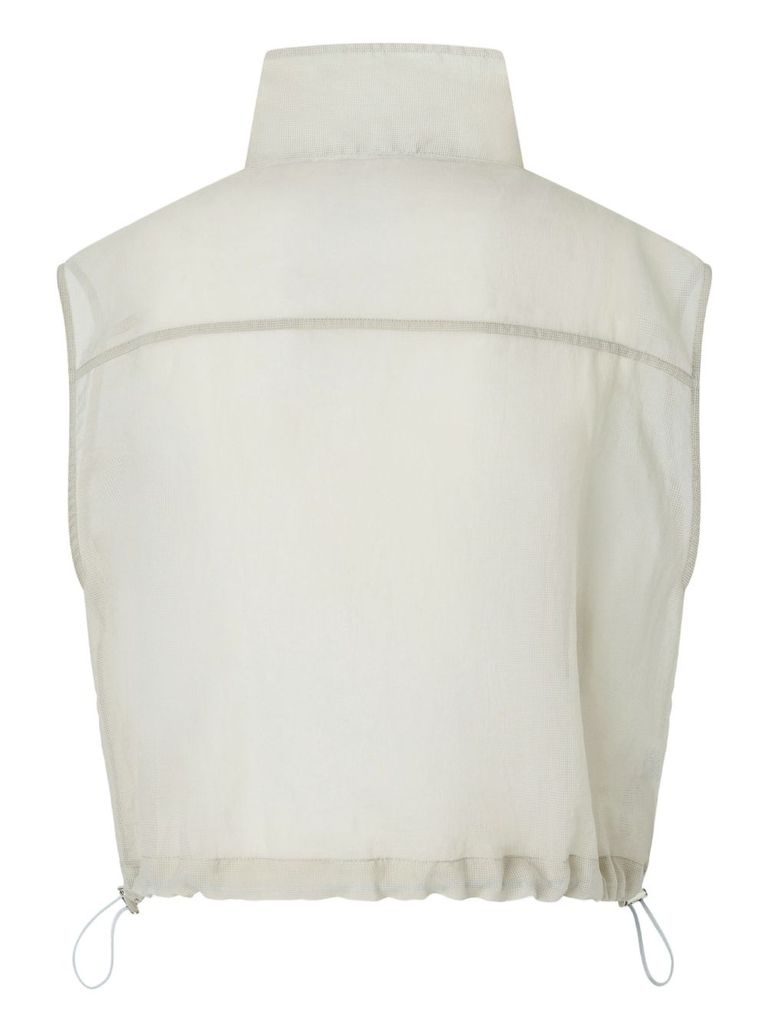 Shop Pinko Grey 'fisarmonica' Gilet