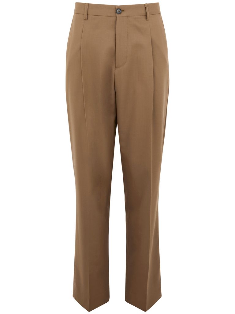 BE ABLE BROWN 'SANDY TABACCO' TROUSERS IN VIRGIN WOOL