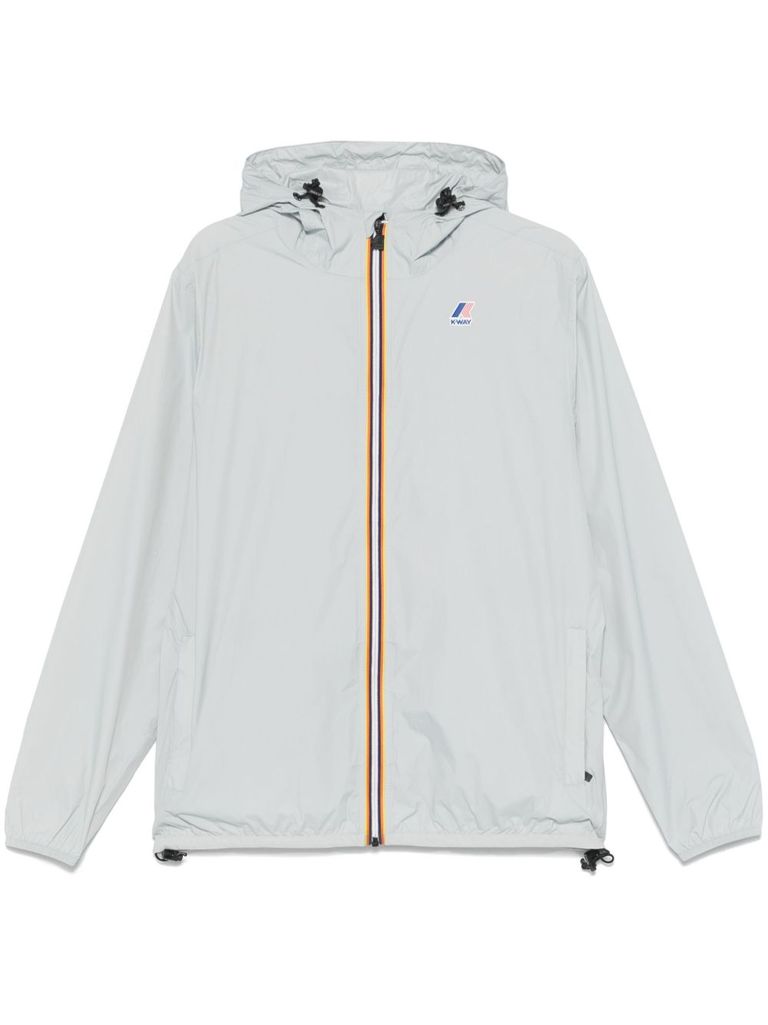 K-WAY GREY 'LE VRAI CLAUDE' JACKET WITH ZIP