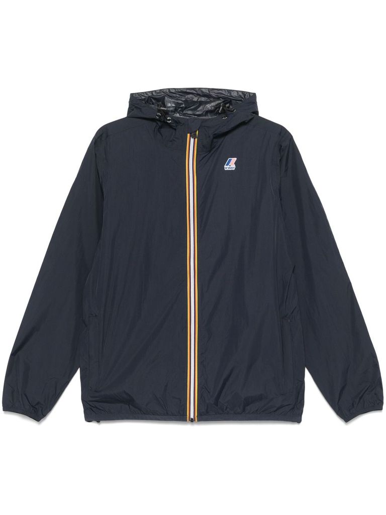 K-way Le Vrai 3.0 Claude Warm Man Jacket Black Size Xxl Polyamide In Blue