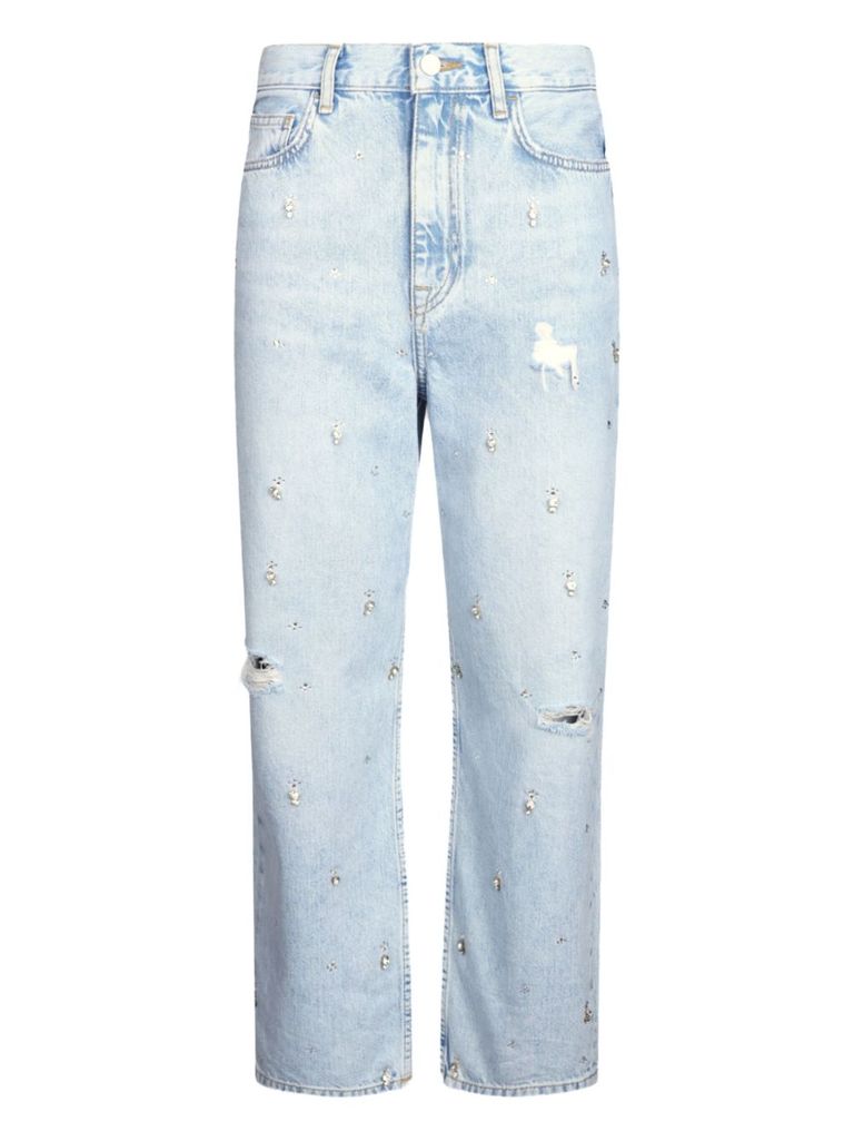 Liu •jo Liu Jo Light Blue Relaxed-fit Liu Jo Jeans In Blue