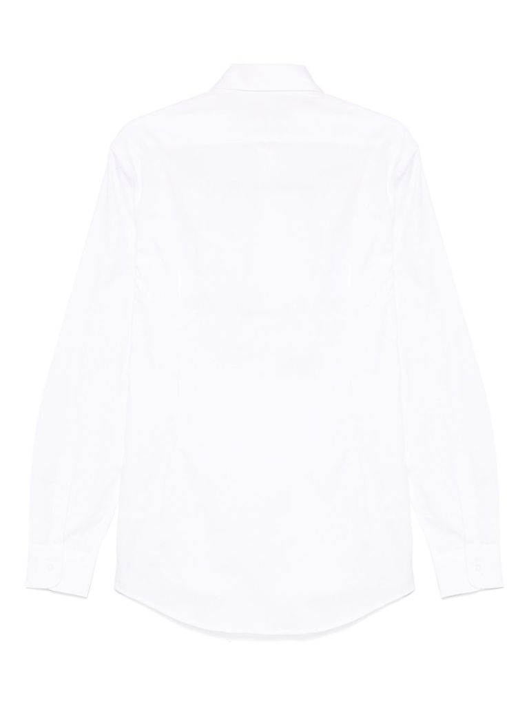 Shop Daniele Alessandrini Iconic Shirt In White Cotton