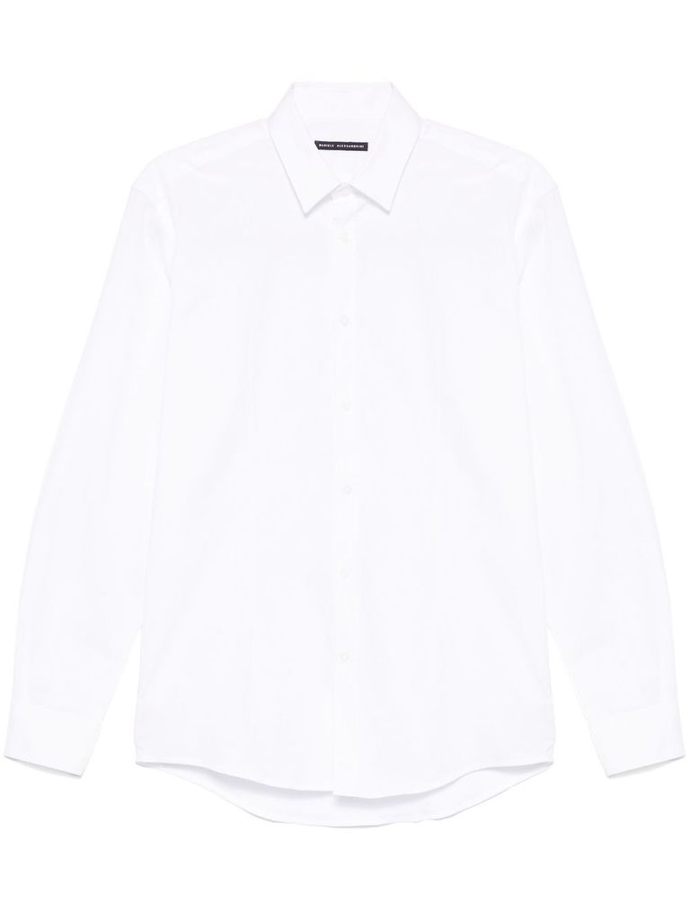Shop Daniele Alessandrini Iconic Shirt In White Cotton