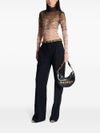 balmain - Black calfskin 'Moon Bag' shoulder bag - 4