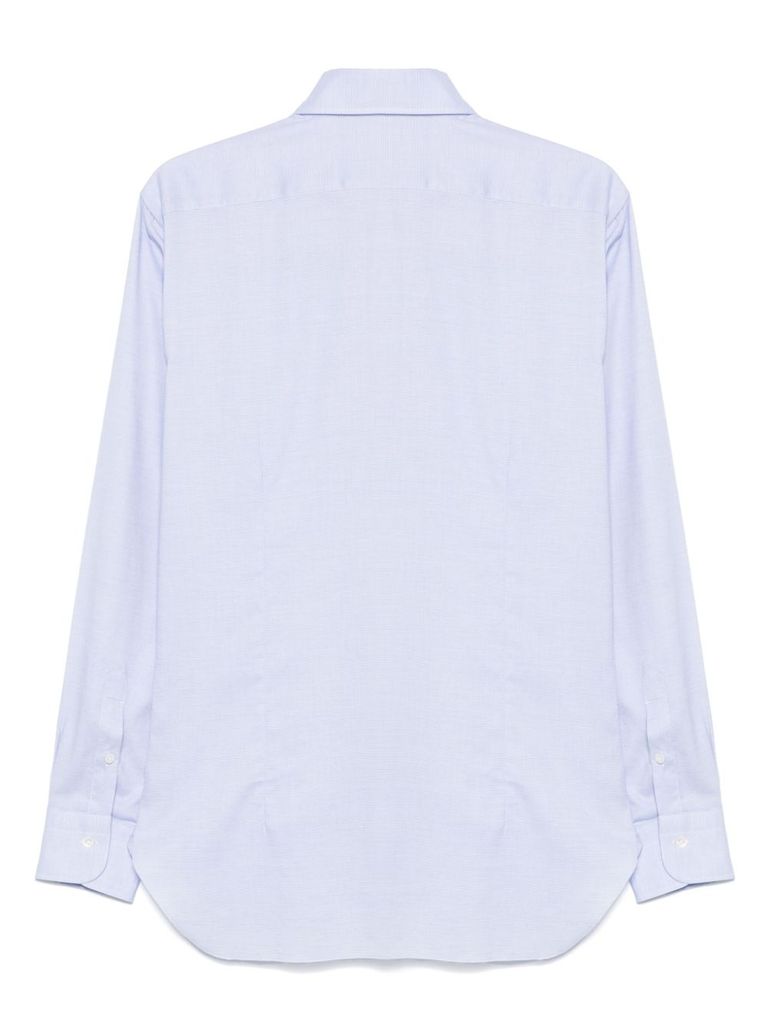Barba Napoli Barba Button-down Cotton Shirt In Blue