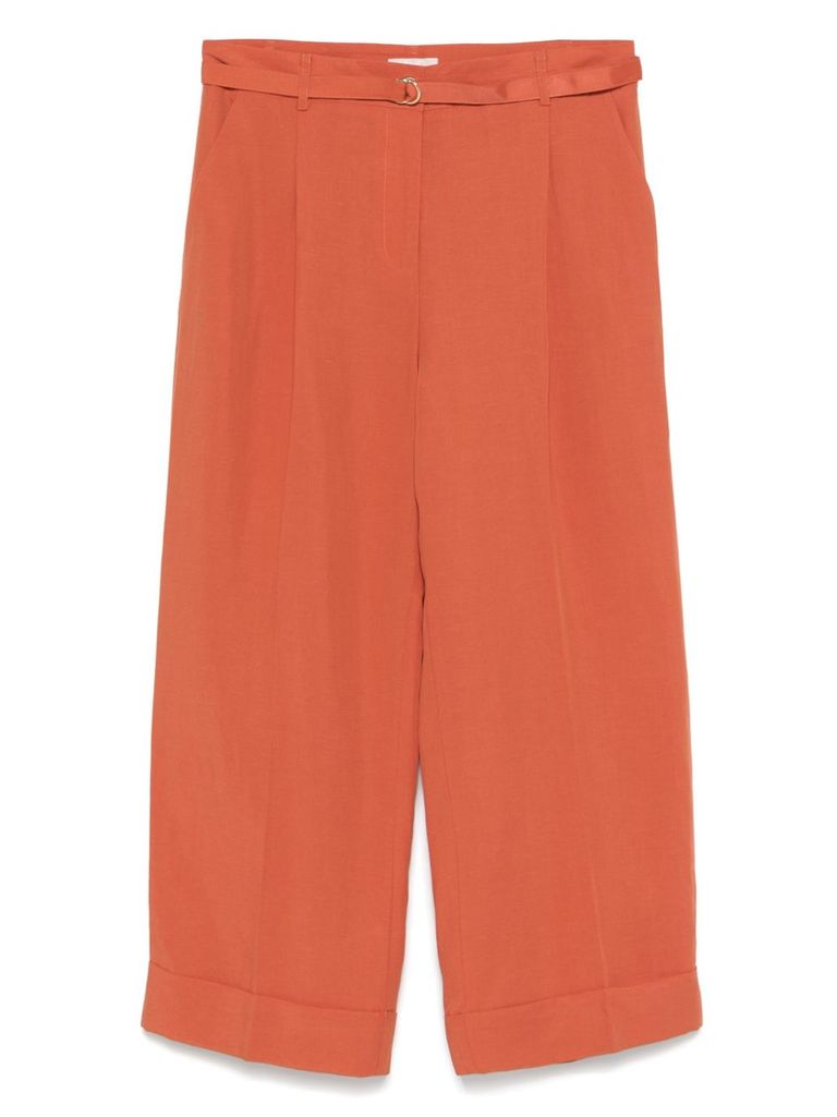 Liu •jo Liu Jo Trousers In Orange