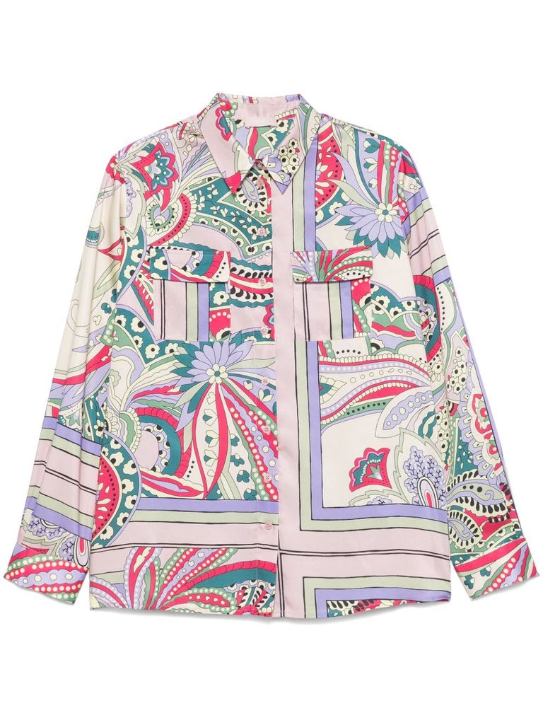 Shop Liu •jo Multicolor Regular Shirt In Multicolour