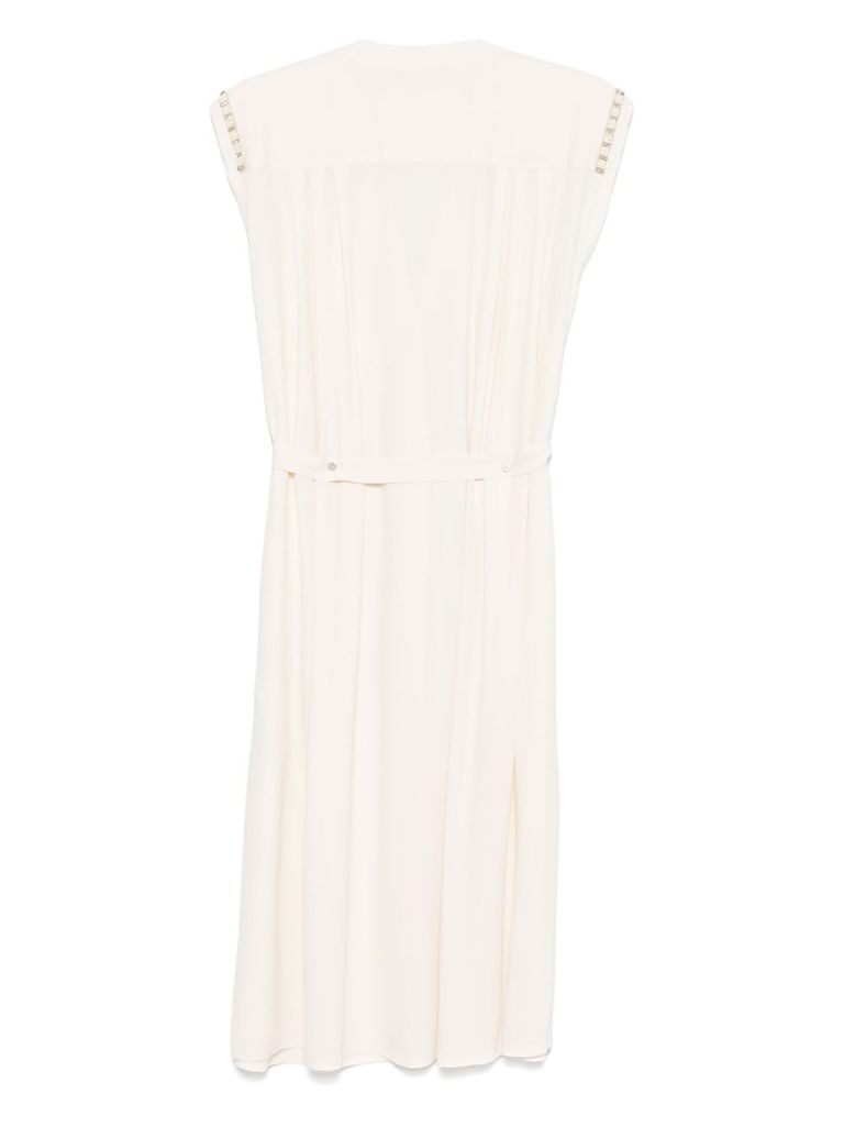 Seventy Bead-embellished Midi Dress In White