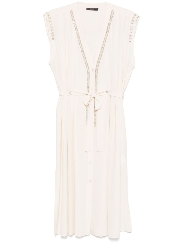 Seventy Bead-embellished Midi Dress In White