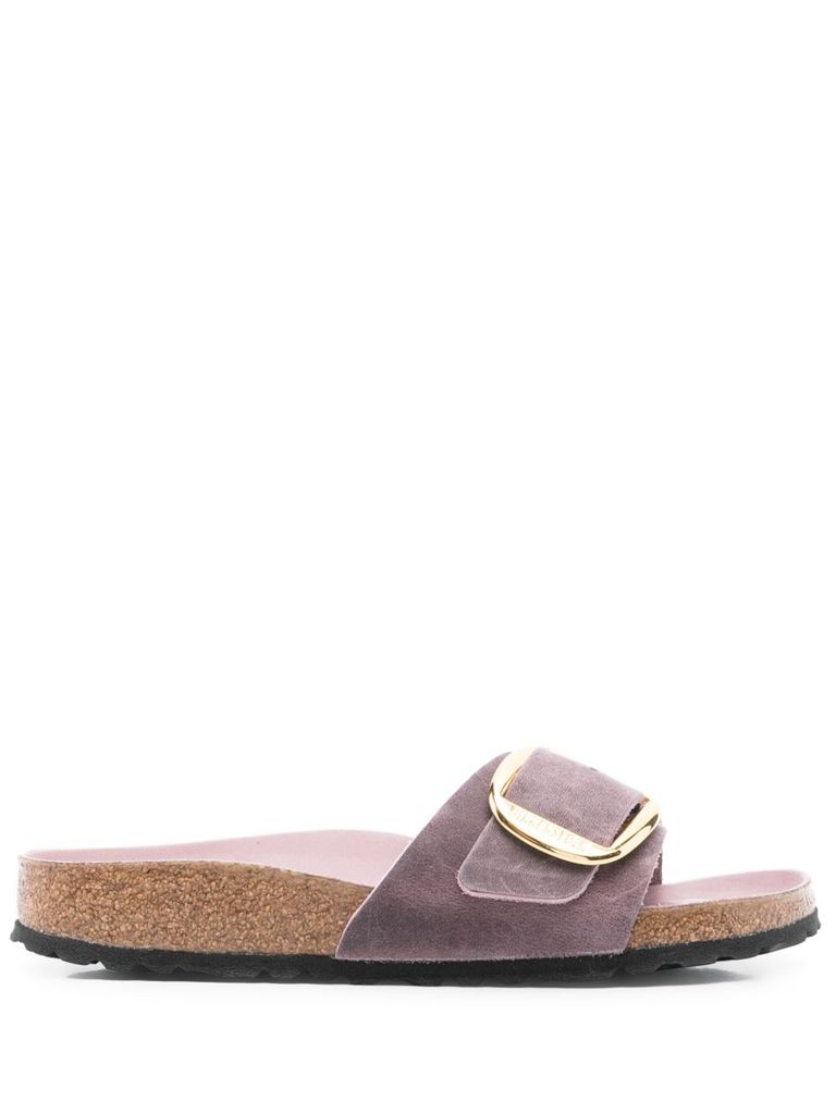 Birkenstock Contoured Footbed Sandals With Buckle Detail In Purple