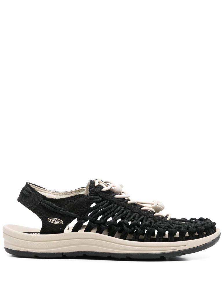 Keen Sandals In Black With Front Toggle Fastening In Black