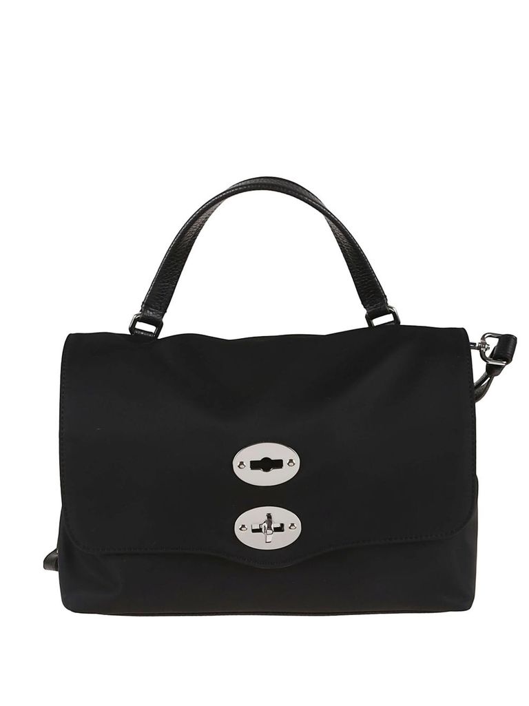 Zanellato Tote Bag In Black With Detachable Shoulder Strap In Black