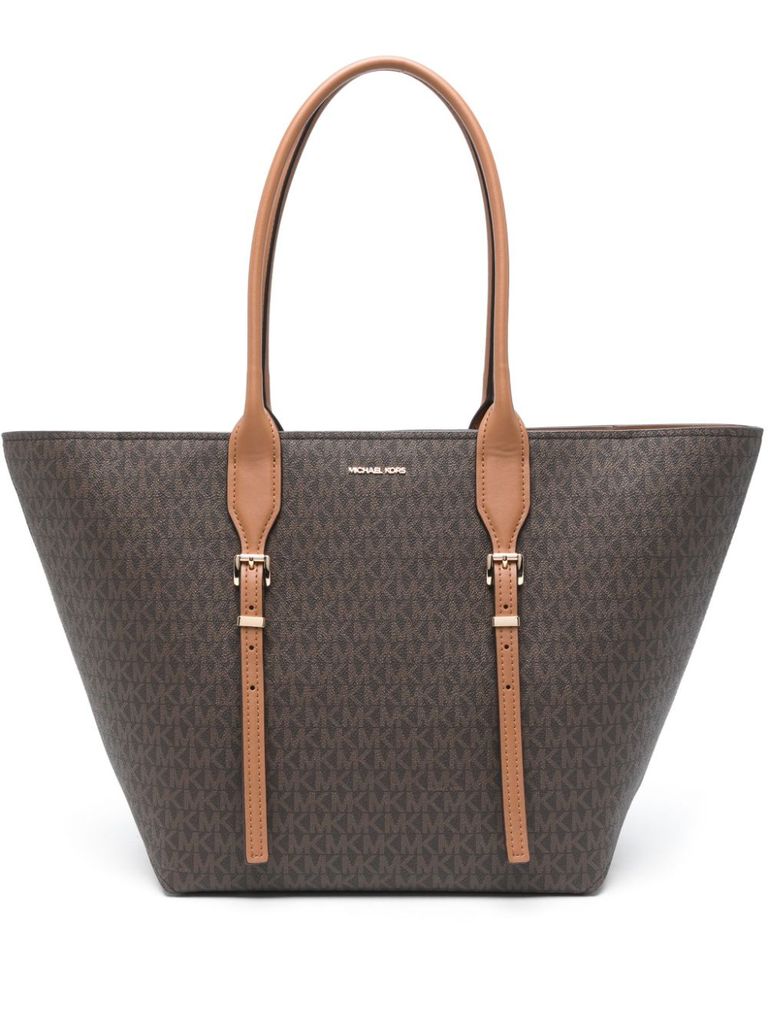 Michael Kors Brown Shopping Bag In Brown