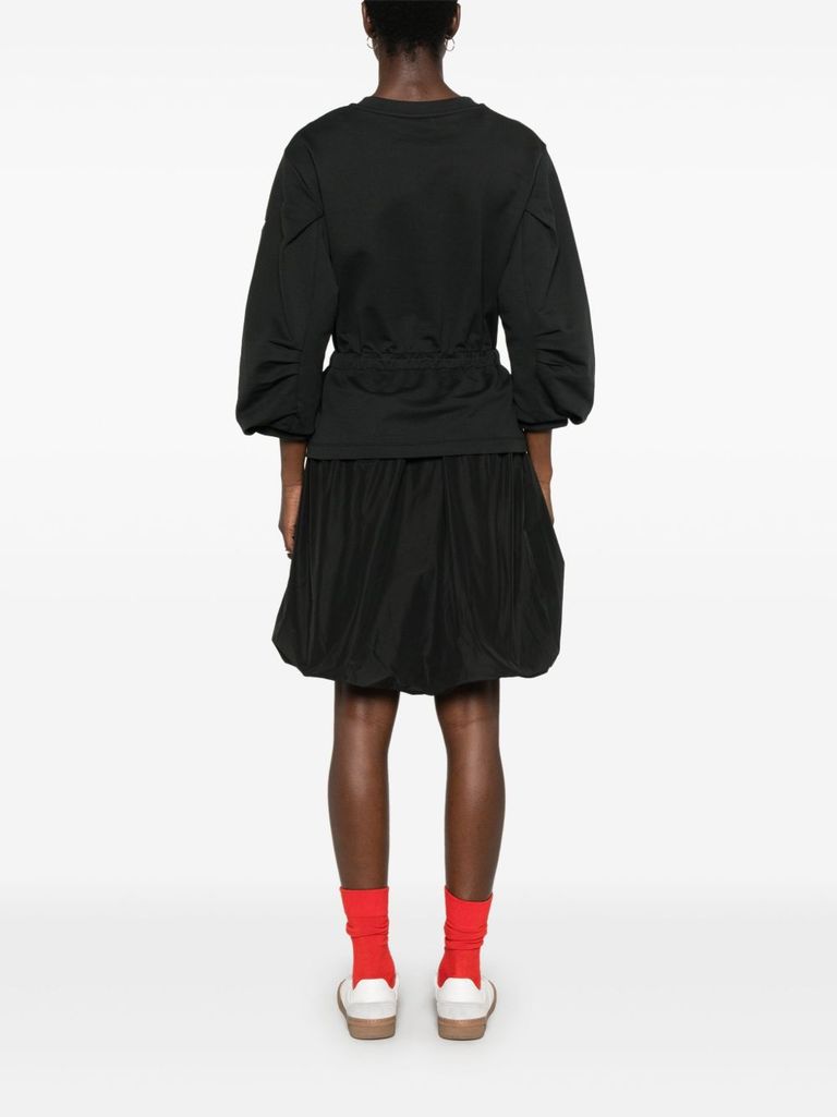 【関税＆送料込み】Moncler Mini Dress In Black With Balloon Mini dress in black with balloon skirt