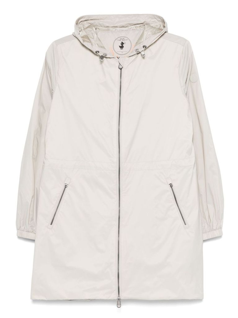 Save The Duck Lightweight Relaxed Fit Jacket With Hood In Grey