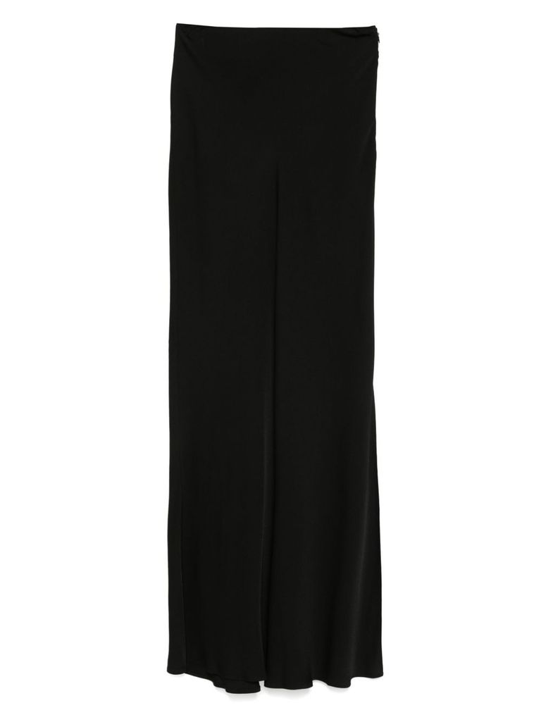 Shop Twinset Maxi Skirt In Black