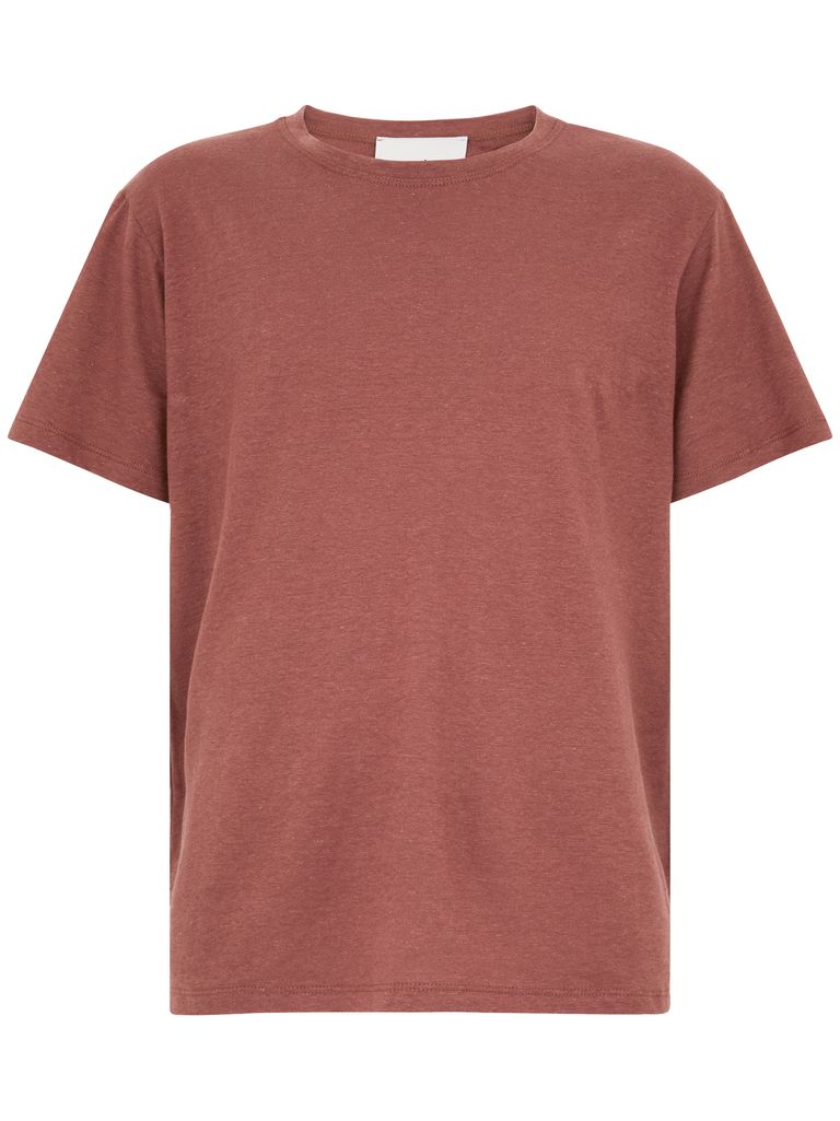 AMARANTO BORDEAUX COTTON SHORT-SLEEVE T-SHIRT
