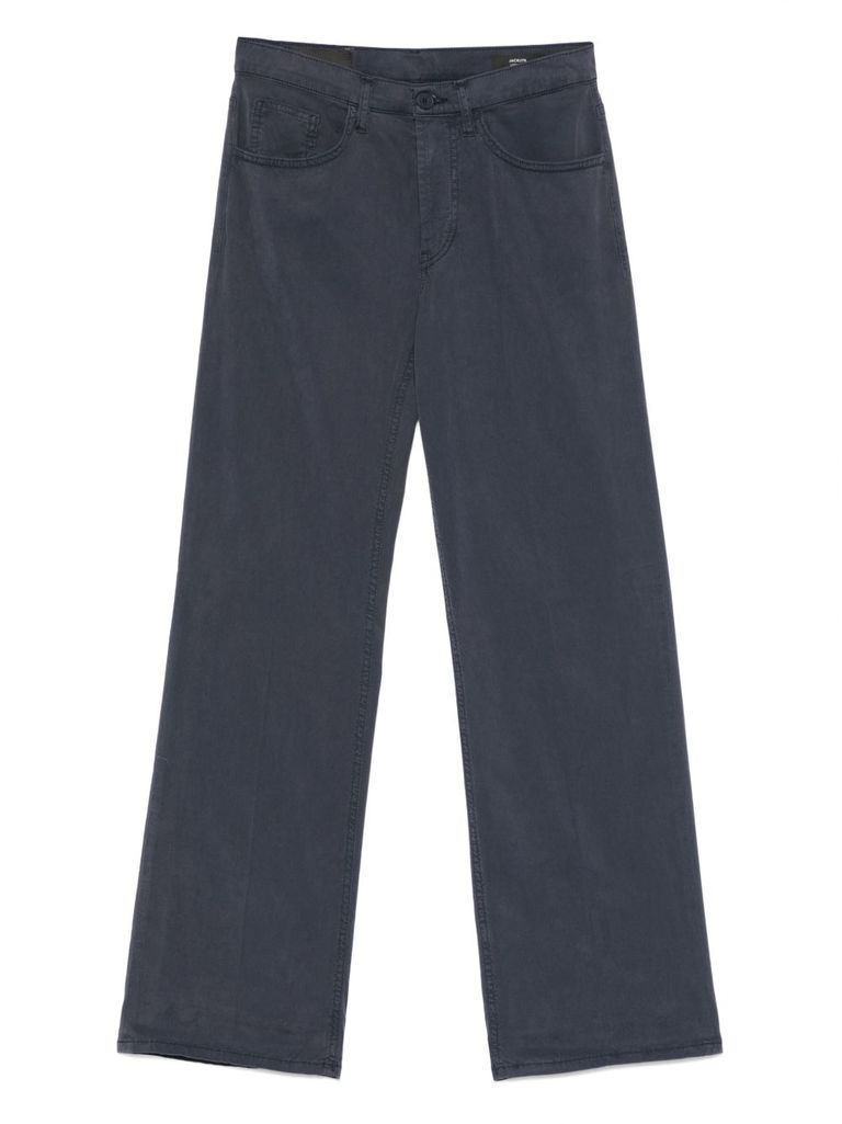 Shop Dondup Straight Jeans In Blue Denim