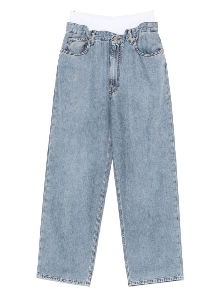 Shop Darkpark Blue Denim Jeans