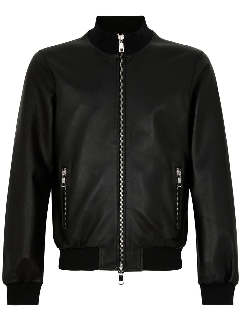 Shop The Jack And Jackie Leathers Black Leather Jacket With Zip Closure