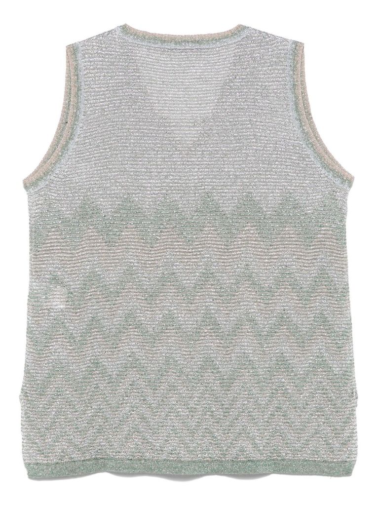 D Exterior D.exterior V-neck Sleeveless Top In Gray