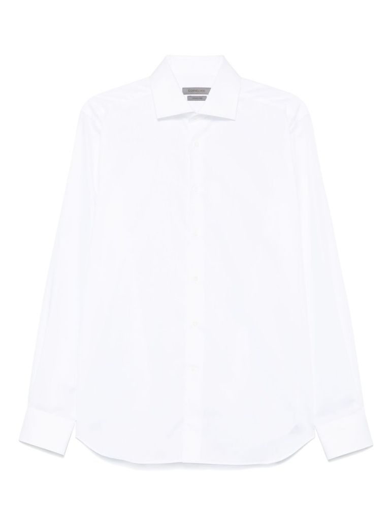 Corneliani Elegant White Cotton Shirt In White