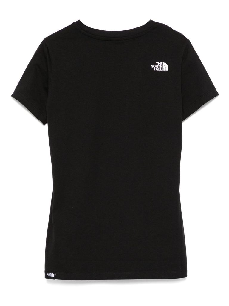 THE NORTH FACE BLACK SHORT SLEEVES T-SHIRT WITH LOGO