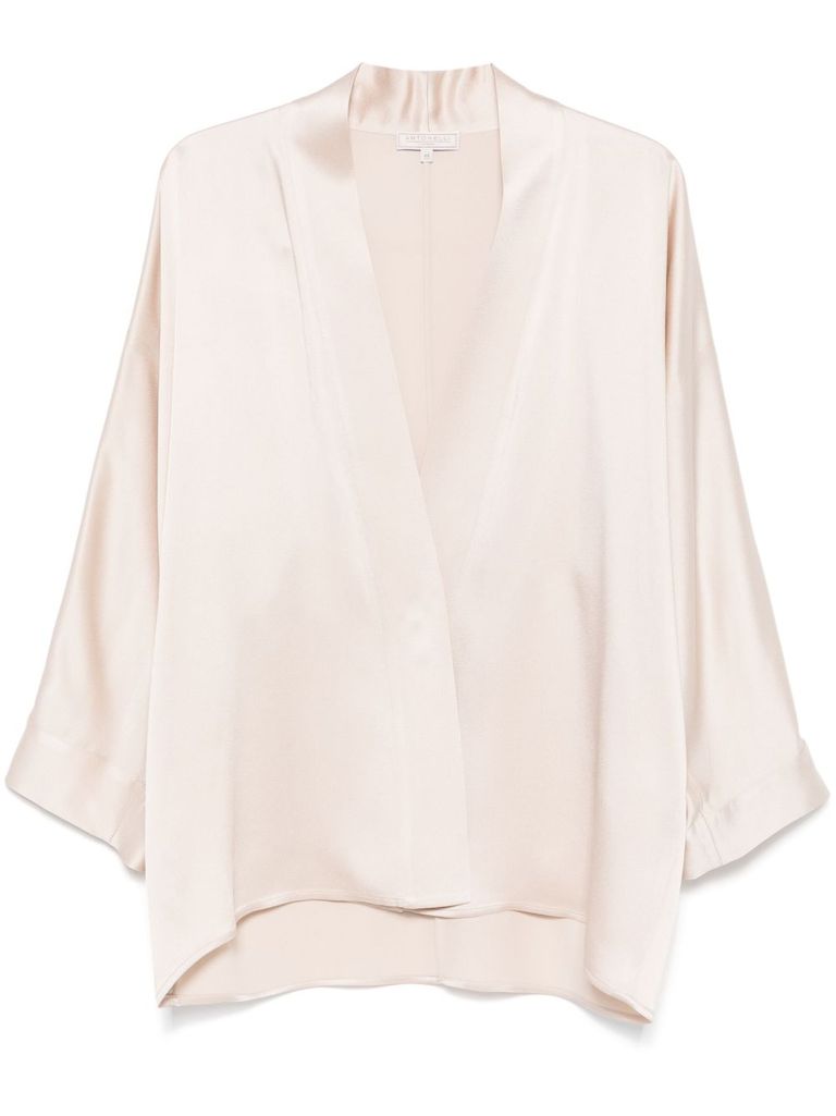 Shop Antonelli Flared Pink 'zircone' Shirt