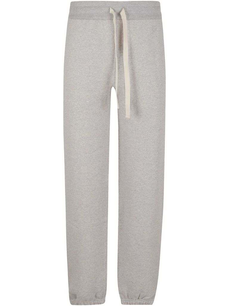 Shop Jil Sander Grey Trousers In Cotton With Elastic