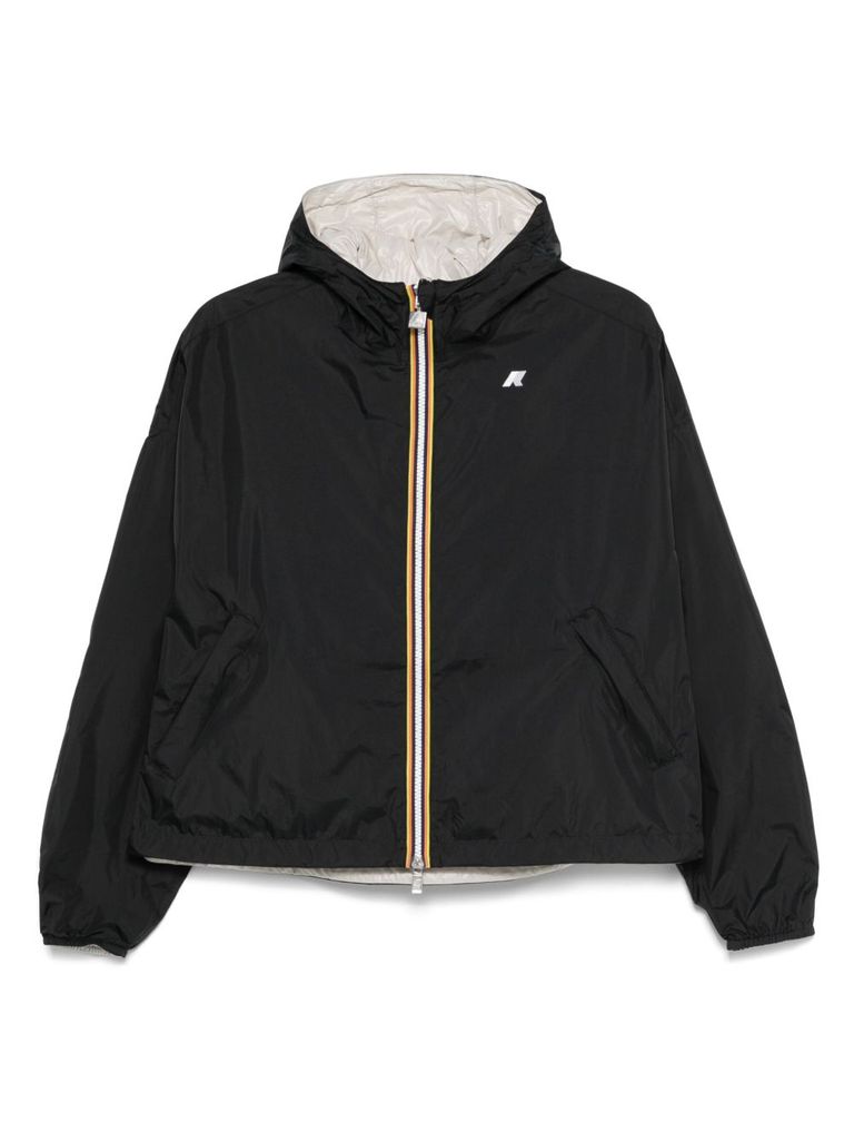 K-way Laurette Plus.2 Double Short Down Jacket In Black