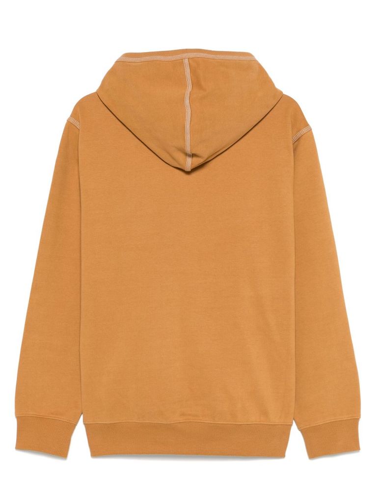Timberland Beige Hoodie In Cotton With Logo In Beige