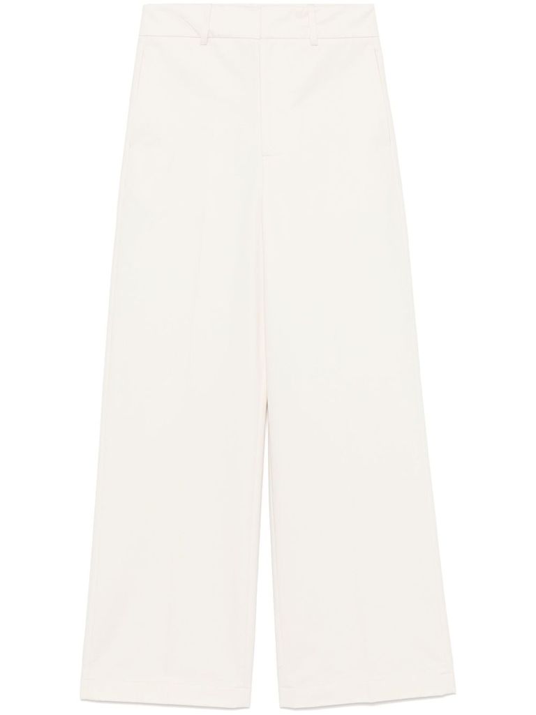 Semicouture Palazzo Trousers In Beige