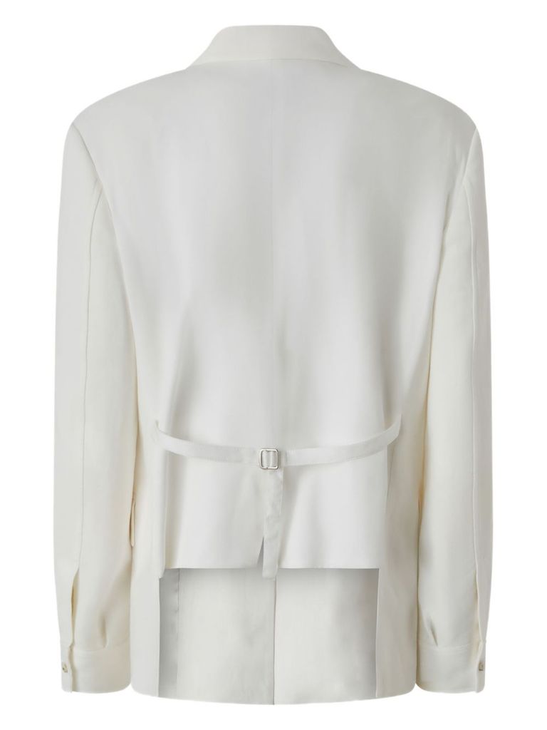 Shop Pinko White 'umbrella' Blazer
