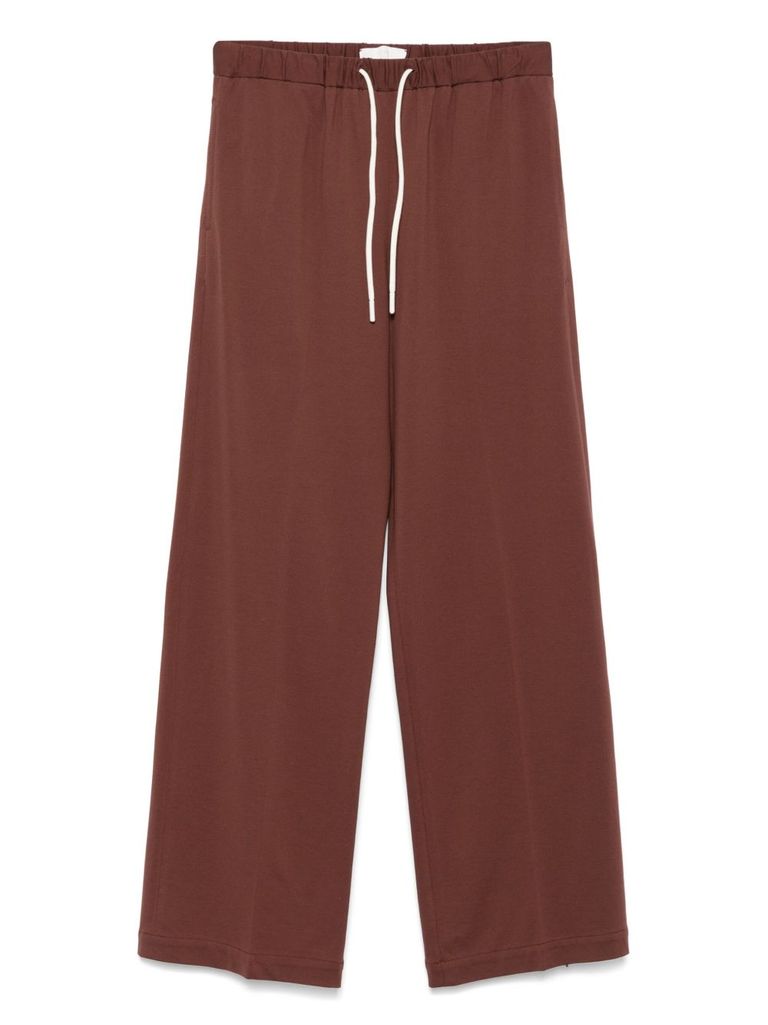 Circolo 1901 Straight-leg Track Pants In Marrone