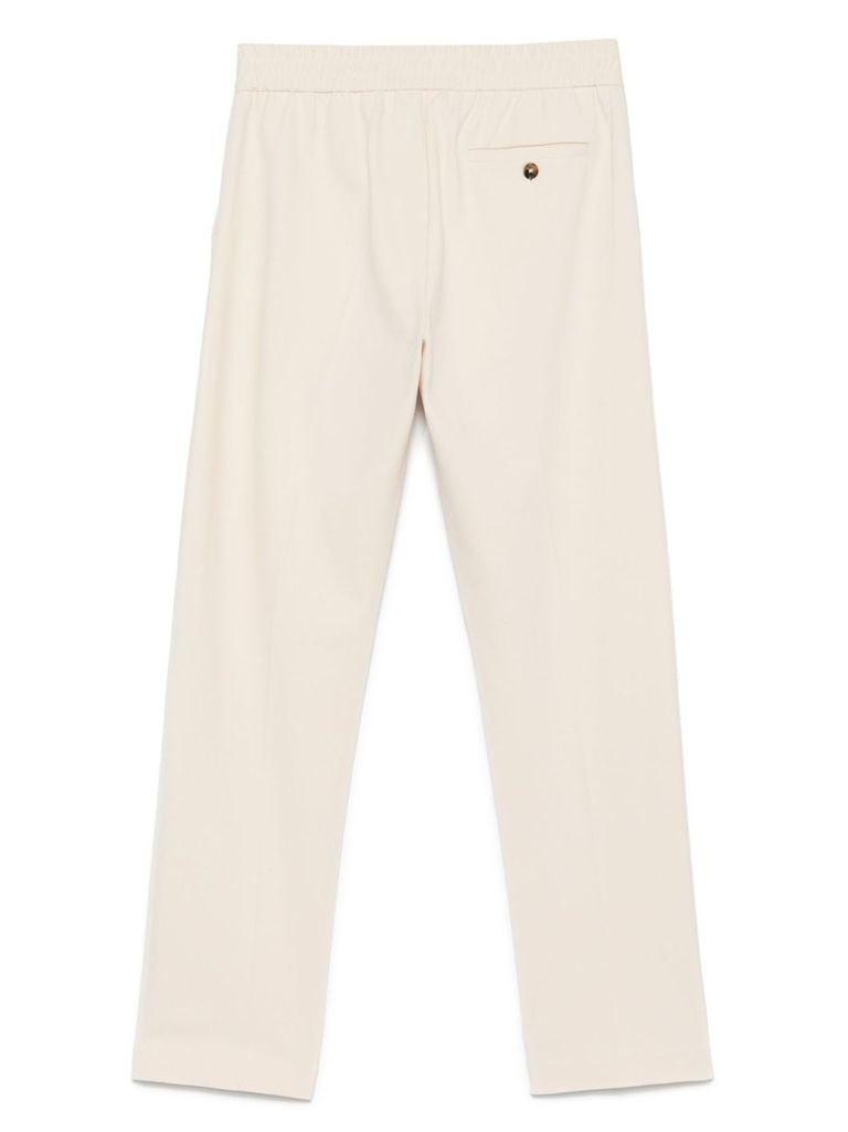 Circolo 1901 Beige Sport Trousers In Bianco