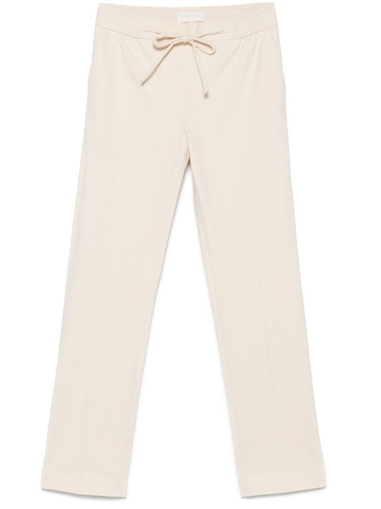 Circolo 1901 Beige Sport Trousers In Bianco