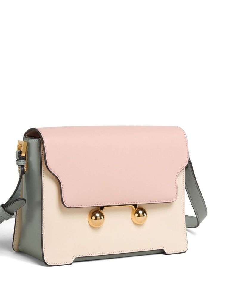Marni Womens Zo878 Trunkaroo Colour-block Medium Leather Shoulder Bag In Multi