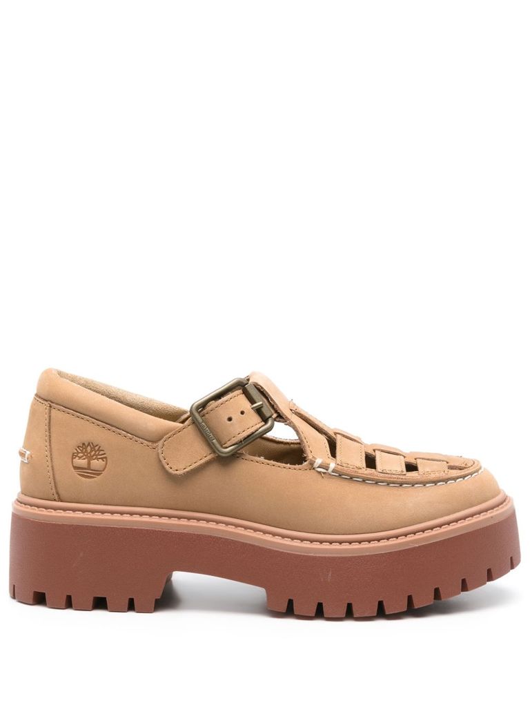 Timberland Beige Calf Leather Mocassins In Beige